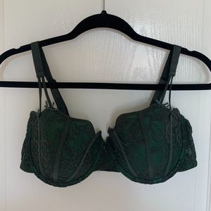 Adore Me green push up bra
